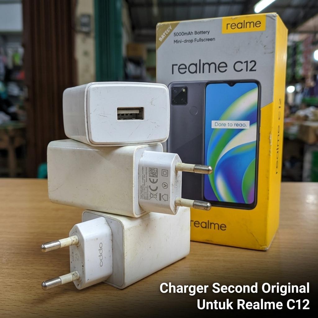 Charger Oppo OP52CAED Second Original Bekas 5V2A 10W Cocok Untuk Realme C12 Kepala Cas Original