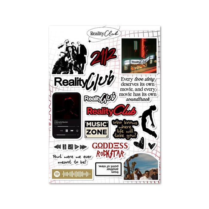 19Pcs Stiker Reality Club Band Pack Stiker Anti Luntur Tahan Air Sticker Aesthetic