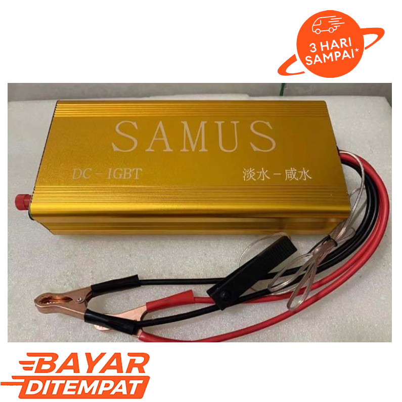 SAMUS inverter 12V daya tinggi tabung besar konverter inverter penambah elektronik mesin air garam s