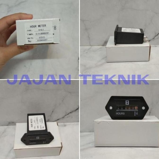 TERBARU hour meter SYS-1 / hour meter 9-32 VDC / hour meter alat berat