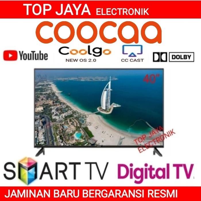 TV SMART COOCAA 40 INCH/SMART TV COOCAA 40 INCH NEW SERIES GARANSI RESMI - DUS Bawaan Pabrik, Tanpa 