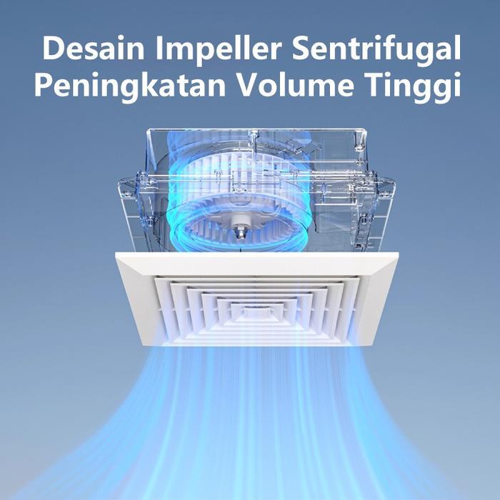 Premium Ducting Exhaust Fan Plafon Kipas Angin Blower Atap 10 Inch Dinding Tanpatutup/Kipas Angin