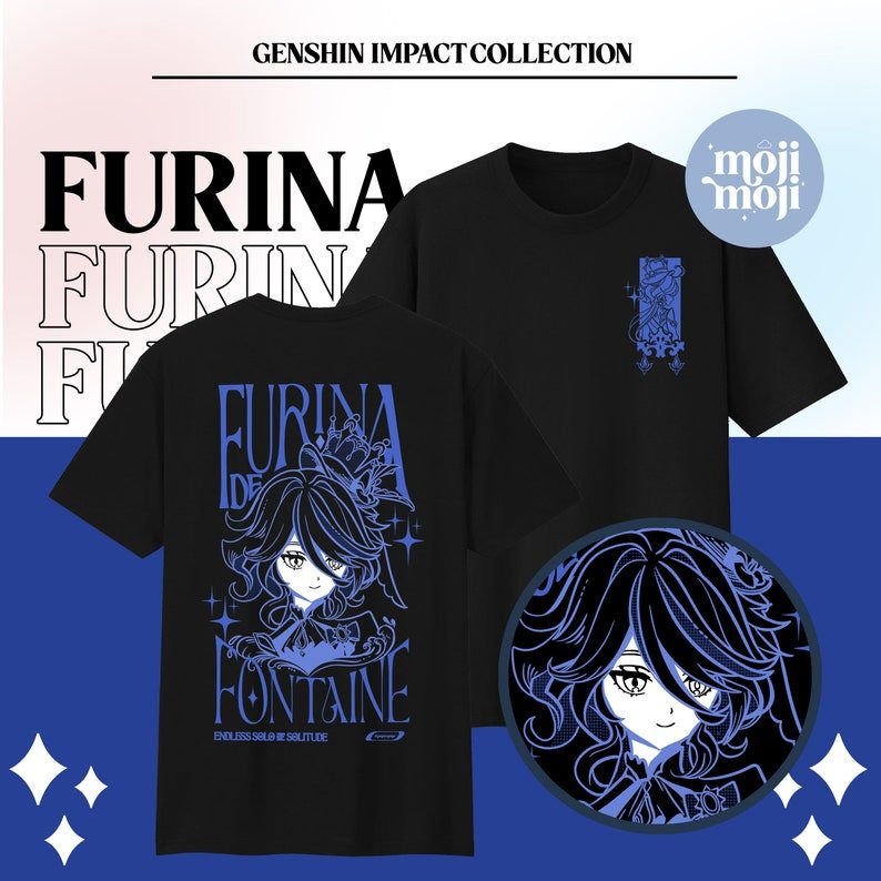 Genshin Impact Furina Shirt, Genshin Furina Tshirt