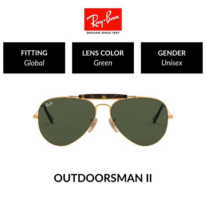 SALE RAY-BAN OUTDOORSMAN II RB3029 181 Global Fitting Kacamata Hitam