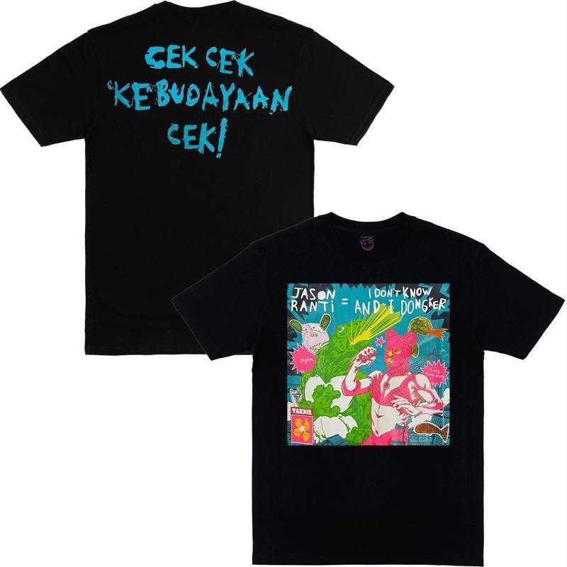 [24S Katun 100%Cotton] Ts Jason Ranti X Dongker - Cek Cek Kebudayaan Cek + stiker - kaos band pria k