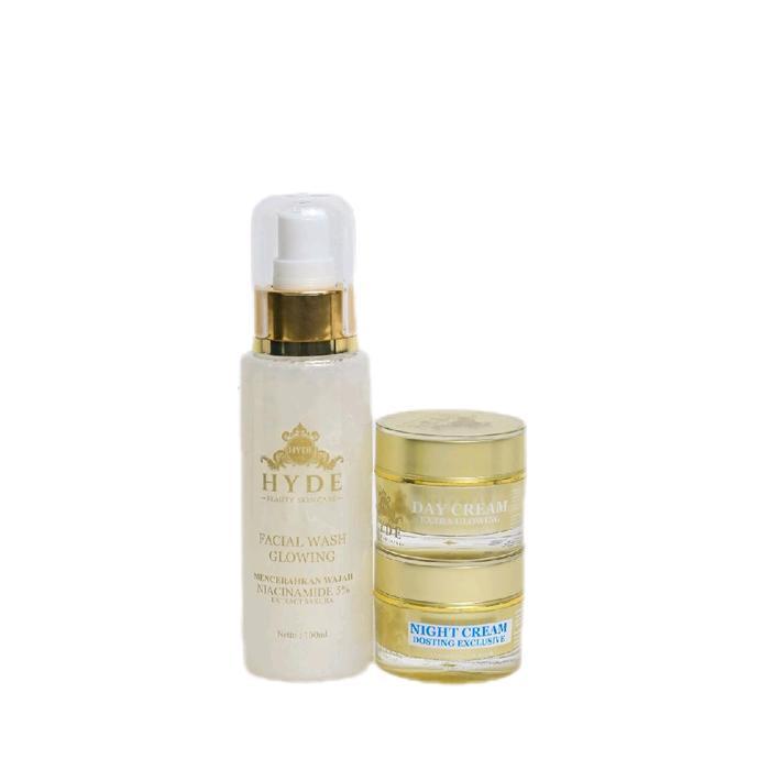Hyde Beauty Skincare Isi 3 bpom Forte untuk mencerahkan flek noda hitam dan jerawat