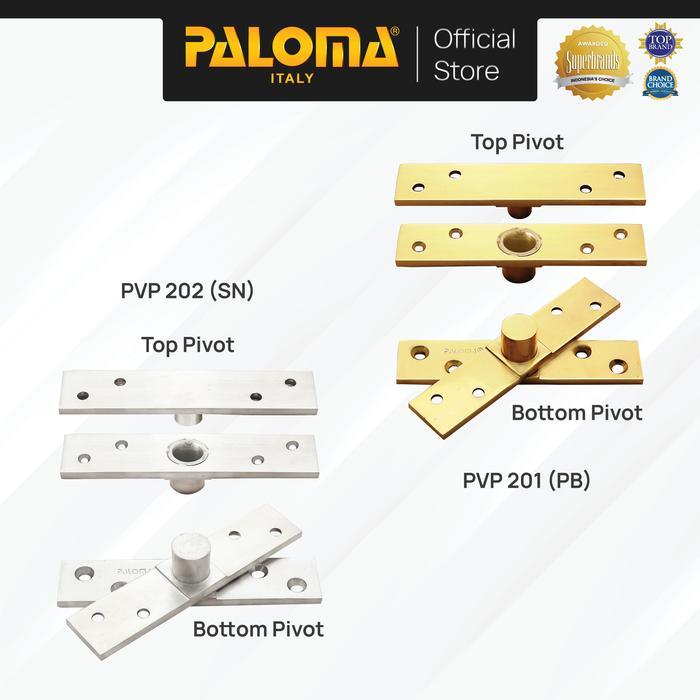 Paloma Pvp 201-202 Engsel Jendela Pivot Putar Brass Ball Bearing