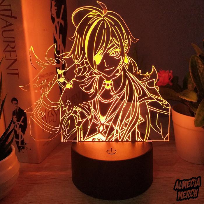 Lampu Tidur Kaeya Genshin Impact / 3D Night Lamp Akrilik Kaeya
