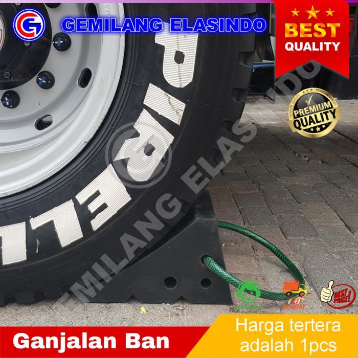Rubber Wheel Chock Rubber Parking Chock Ganjalan Ban Mobil