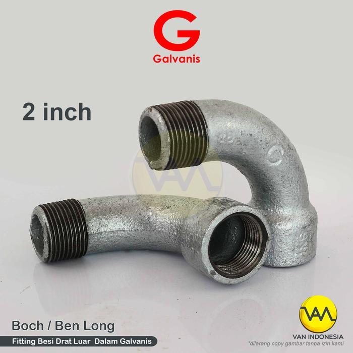 Boch Galvanis 2 Inch Fitting Pipa Besi