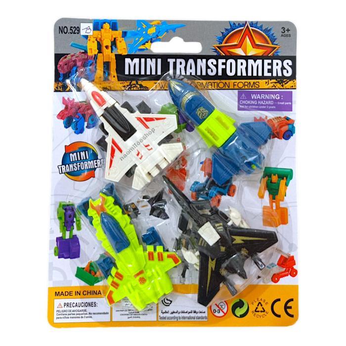 Snapzy Toys - Mainan Pesawat Roket Mini Transformers Mainan Mobil Robot Transformers Mini Autobot