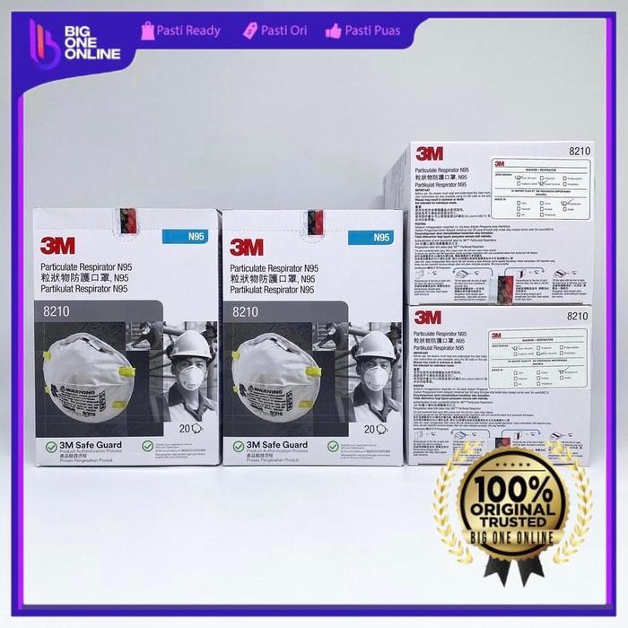 Masker 3M 8210, Masker 3M N95, Masker 8210 bukan 1860 ORIGINAL 100%