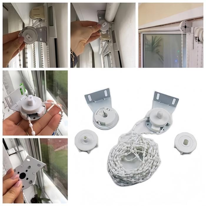 28/38mm Rroller Blind Head Blind Roller Jendela Bead Chain +Bracket Roller Blind Roller Blind Chain