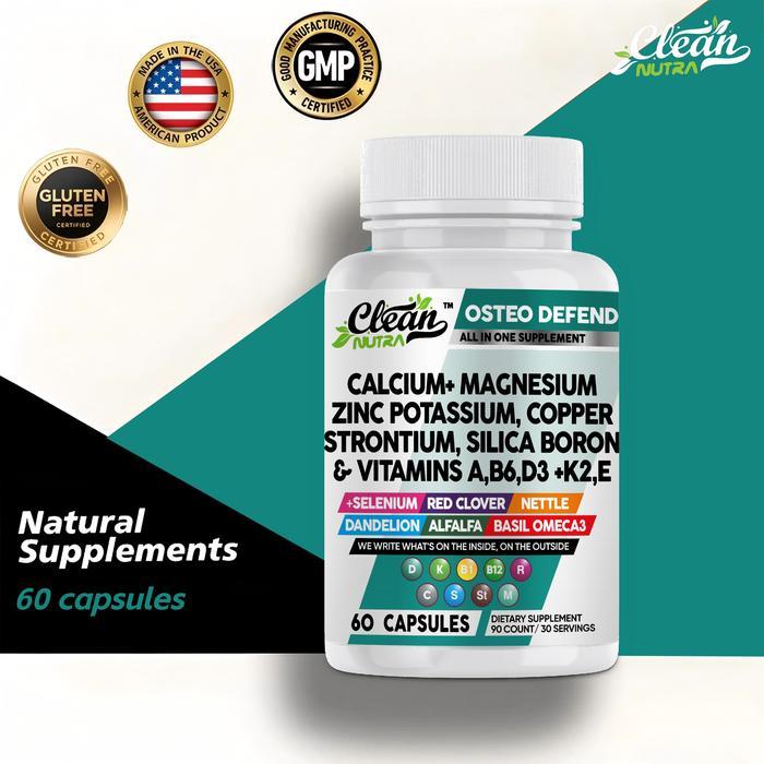 Kalsium, Magnesium, Zinc + D3K2 Menyeimbangkan Kadar Kalsium, Menjaga Fungsi Jantung, Meningkatkan