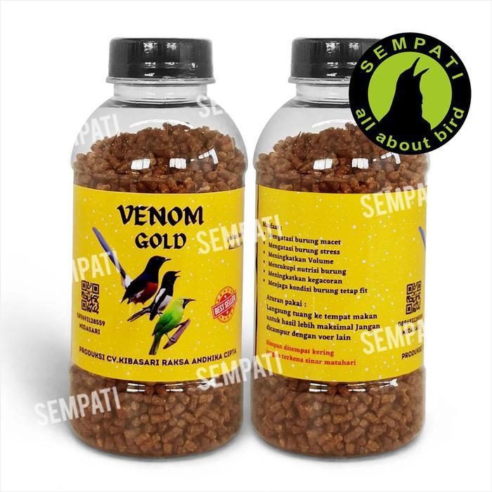READY Pakan venom gold voer pur burung murai cucak ijo f1 kibasari tanpa EF