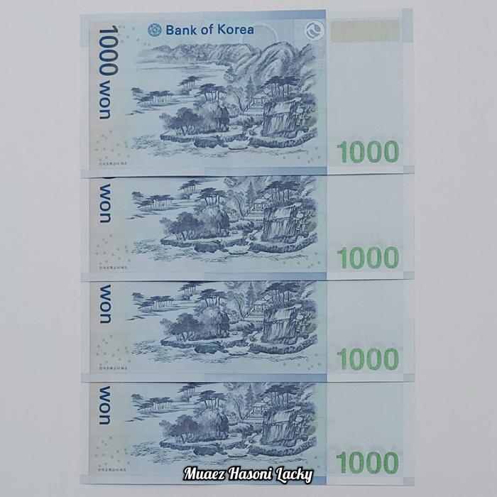 Koleksi Korea Selatan Won Pecahan 1000 Won