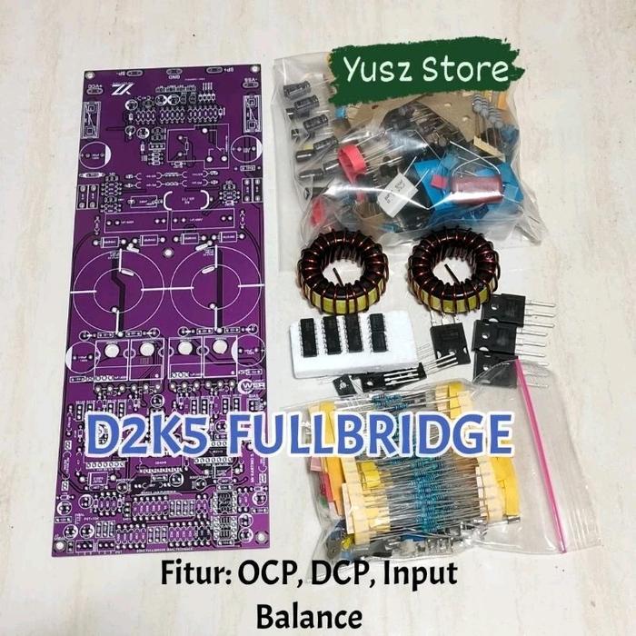 Paket DIY D2K5 fullbridge class d 2k5 Power Amplifier