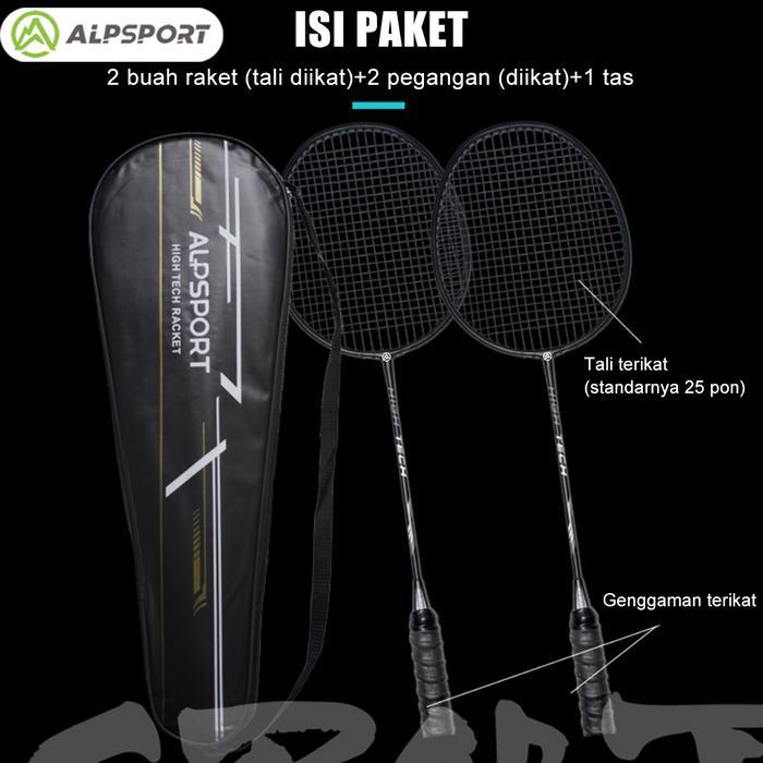 Promo Alp Raket Rr T500, 100% Karbon Penuh, 4U G5, Poros Bulat Penuh, Rebound Cepat, Keseimbangan