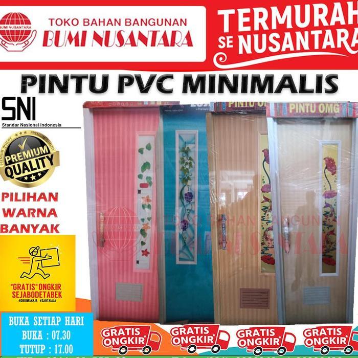 Pintu Kamar Mandi Minimalis Pvc Pintu Pvc Polos Pintu Wc Plastik Pvc