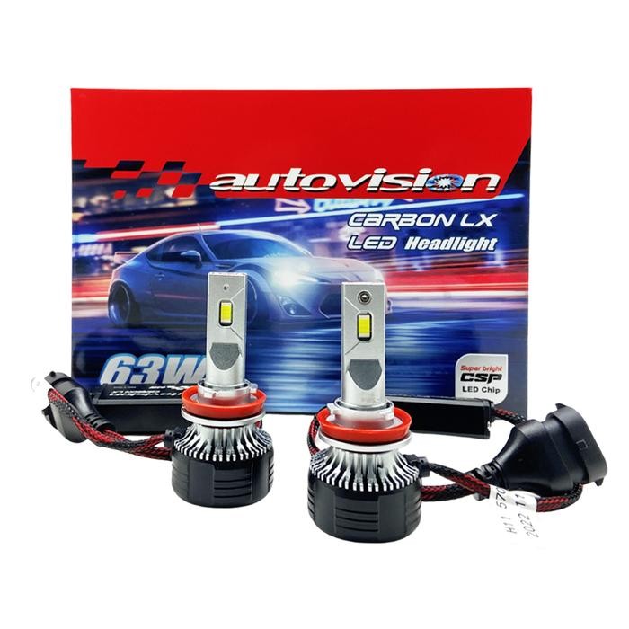 Ready Bohlam Lampu LED Mobil Autovision Carbon LX H11 63 Watt Headlight