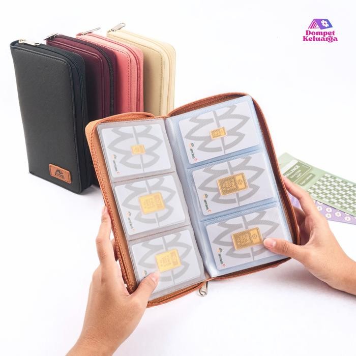 Dompet Logam Mulia Album Antam Tempat Penyimpanan Emas 60 Slot