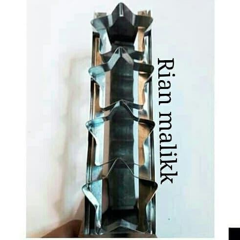 Cetakan kue kering,kue kacang,putri salju,kastenggel motif bintang