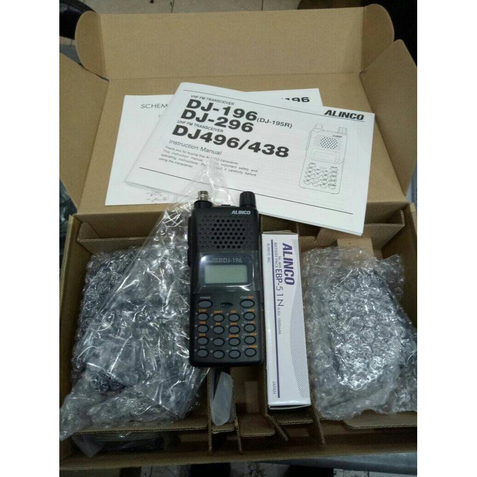 JUAL HT ALINCO DJ-196 VHF WALKIE TALKIE ALINCO DJ 196 GARANSI RESMI
