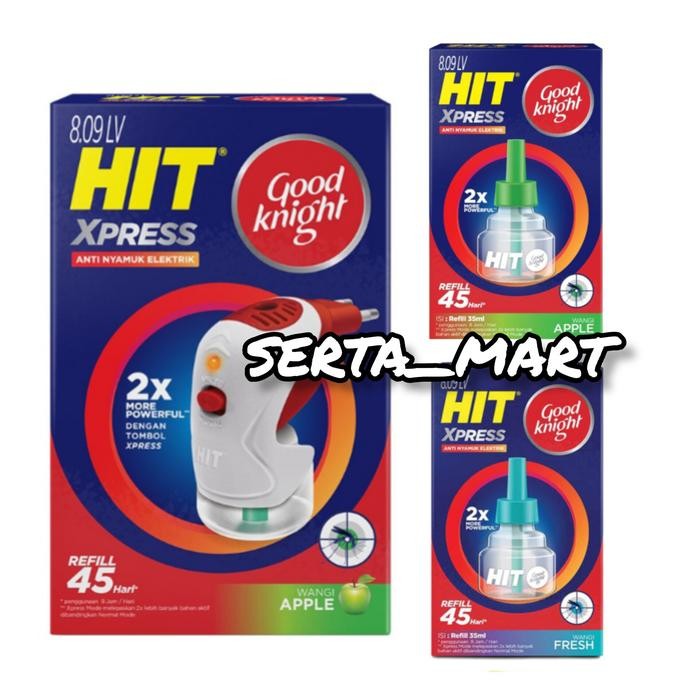 Hit Non Stop Expert / xpress Set Alat / Refill Obat Nyamuk Elektrik