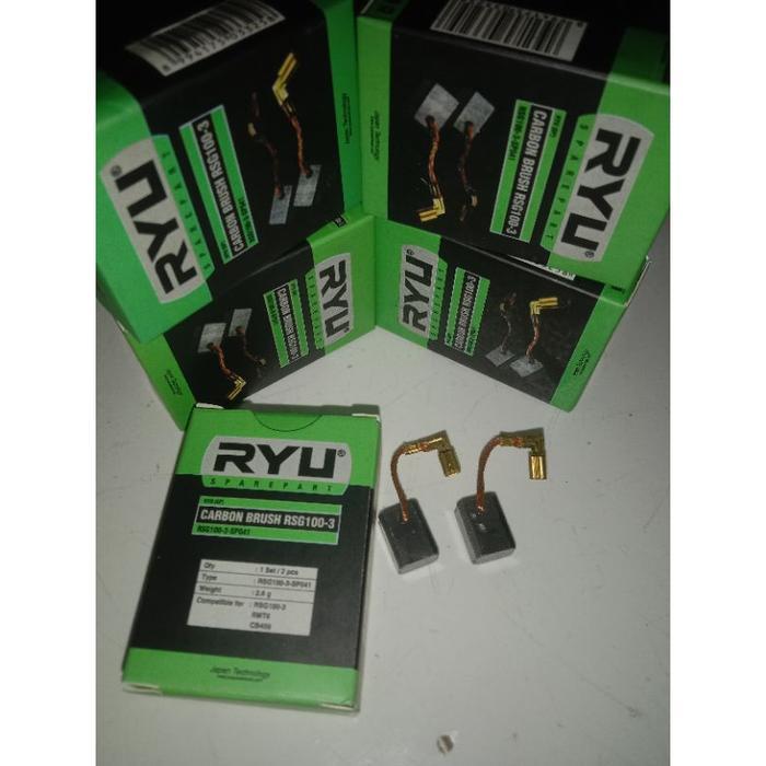 CARBON BRUSH RYU RSG100-3 ORI/Arang spul gerinda RYU RSG100-3 BOSTEL GERINDA RYU