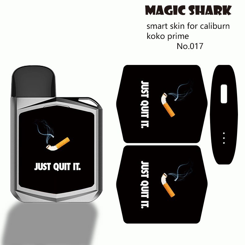 Magic Shark New Umbrella Skull  Bear Leaf Cover Skin Film for Uwell Caliburn KOKO Prime Kit Sticker 