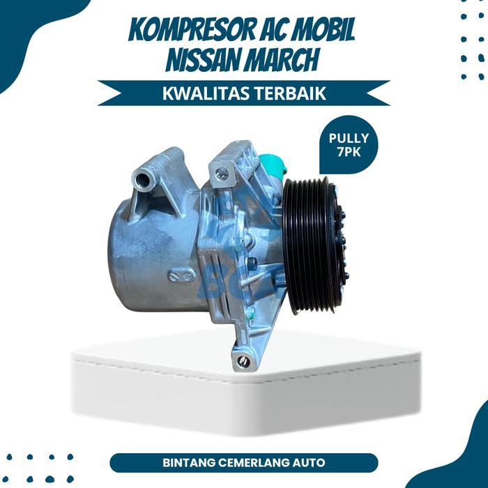 KOMPRESOR AC MOBIL NISSAN MARCH DUS CALSONIC GRATIS ONGKIR