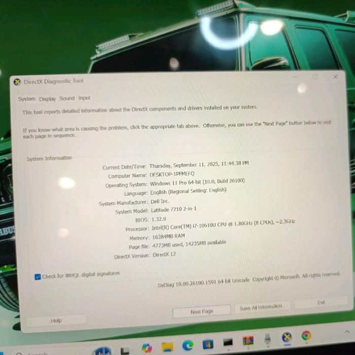BARU Laptop 2in1 Dell Latitide 7210 Core i7 10610u (Gen 10Th) Ram 16Gb Ssd 256Gb Layar 12in Ips