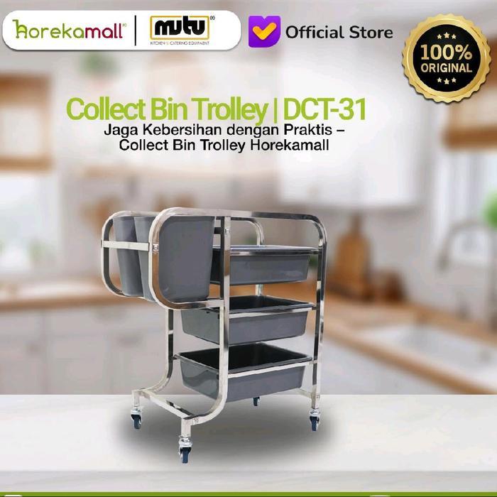 MUTU DCT-31 Dish Collecting Trolley / Troli Pengangkut Piring Kotor