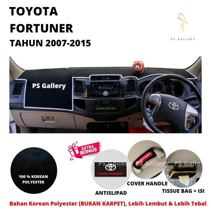 Alas Cover Dasbor Mobil Fortuner Lama Tahun 2007-2015 Aksesoris Cover Dashboard Premium