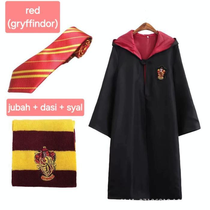 Harry Potter Kostum Harry Potter Jubah Penyihir Cosplay Halloween Anak Remaja Dewasa Cewek Cowok