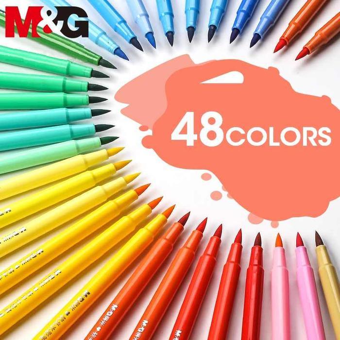 M&G Watercolor Brush Pen/Spidol Warna/Spidol Kaligrafi Acp901 New