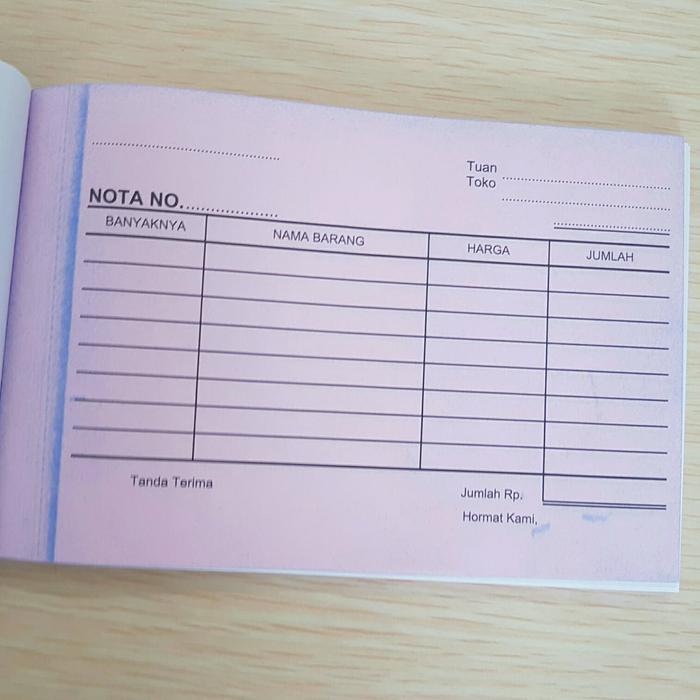 72xq- Kiky Nota Kontan Landscape Ncr 2 Ply Kecil