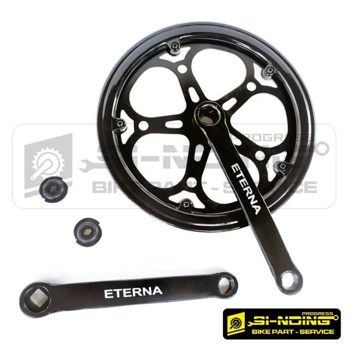 Gear Crankset Crank Gir Gear Sepeda Lipat Seli Fixie Mtb 52T 52 T Arm 165 Mm Eterna