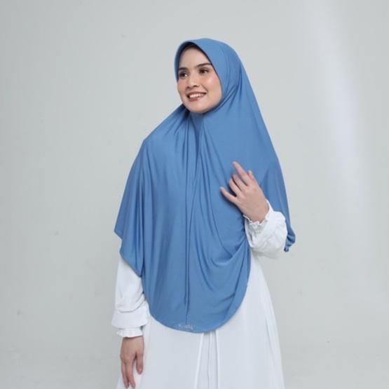 Zaria Kirana Hijab Bergo Instan Spandex Elzatta Panjang Menutup Dada