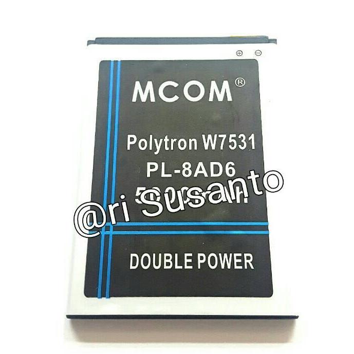 Baterai M-Com For Polytron W7531 Pl-8Ad6 Double Power 5000Mah New