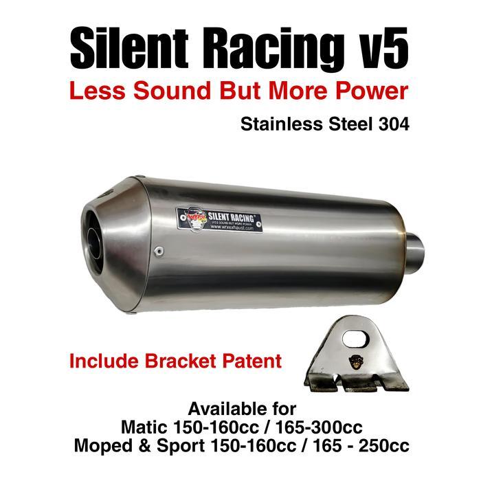 ORIGINAL Knalpot WRX SR v5 K175 New Aerox155 READY STOCK