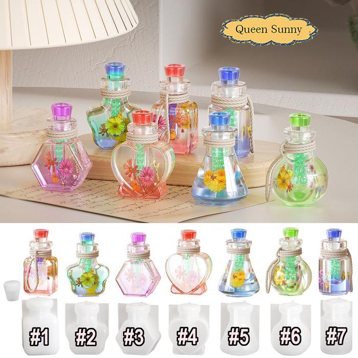 Cetakan Resin Wishing Bottle - Wish Bottle Botol Aromaterapi Parfum Botol Kecil Shaker Quicksand