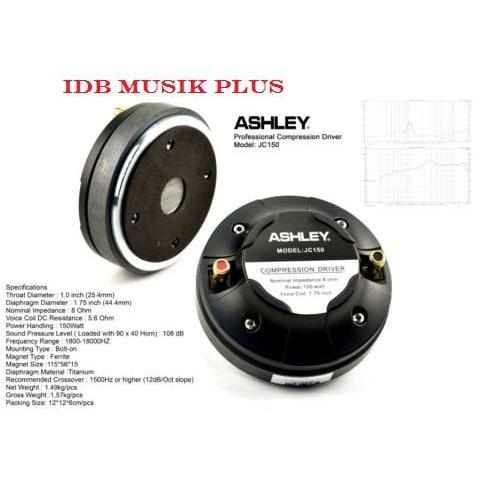 Driver Tweeter Ashley Jc150 Jc 150 Original Ashley