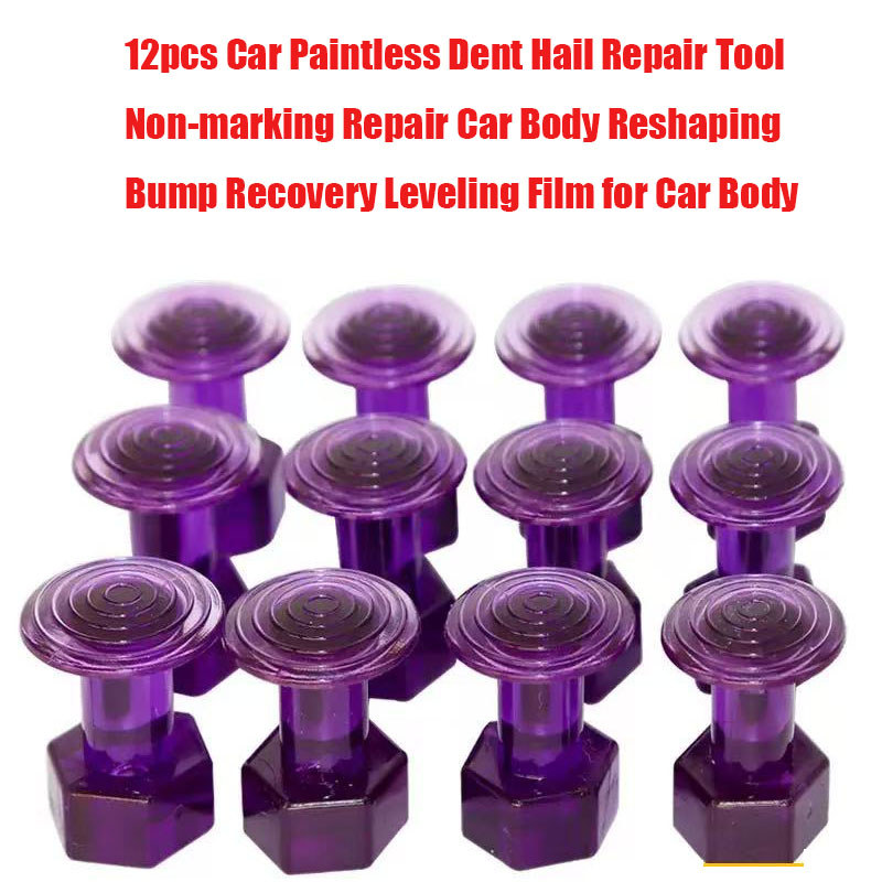 12Pcs Glue Tabs Dent Removal Tools Pdr Car Dent Repair Car Dent Removal Tool Auto Paintless Dent