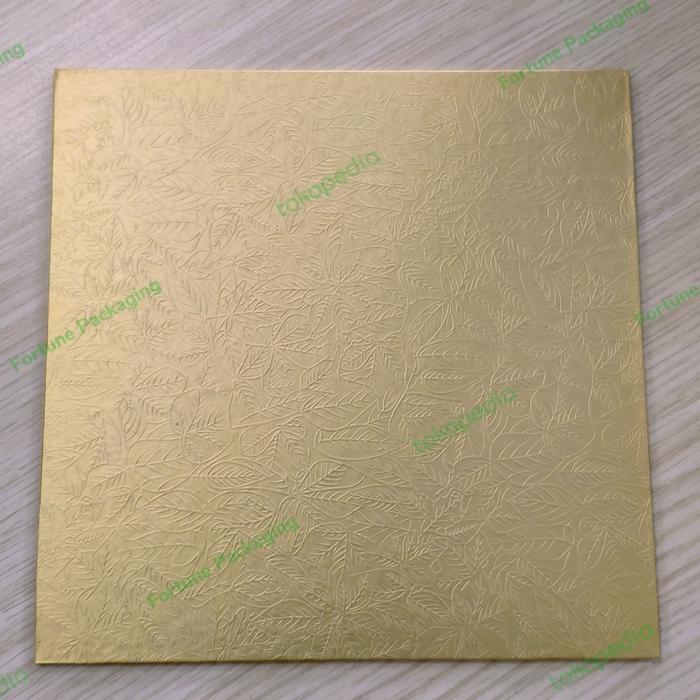 mp3n- (Isi 10 Pcs) Tatakan Kue/Alas Kue Nicole Gold Leaf Ukuran 18X18/20X20/22X22/25X25