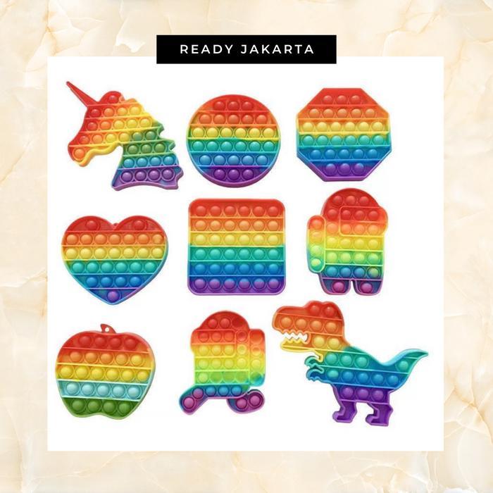 Mainan pop it murah popit Pop Its Square Fidget Toy