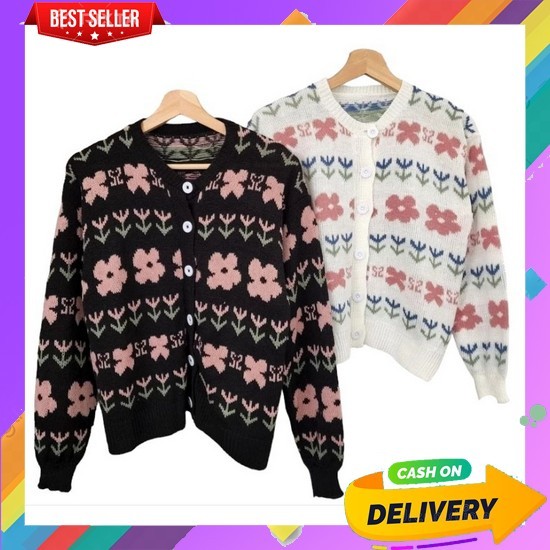 Outer Atsan Korean Style Cantik Murah Cardigan Cargigam Atasam Cewek Fit To Xl Berkwalitas Kardiga B
