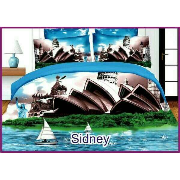 Bedcover grand shyra 5 dimensi motif sidney 180x20
