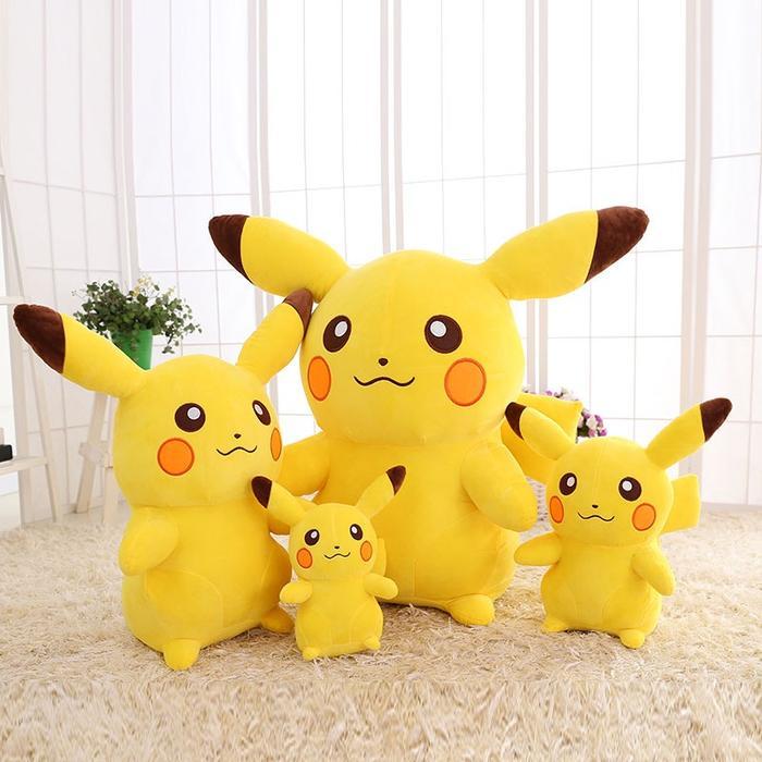 ur4w- Boneka Pikachu Jumbo Original/Boneka Lucu Lembut/Boneka Jumbo Bahan Plush Kualitas