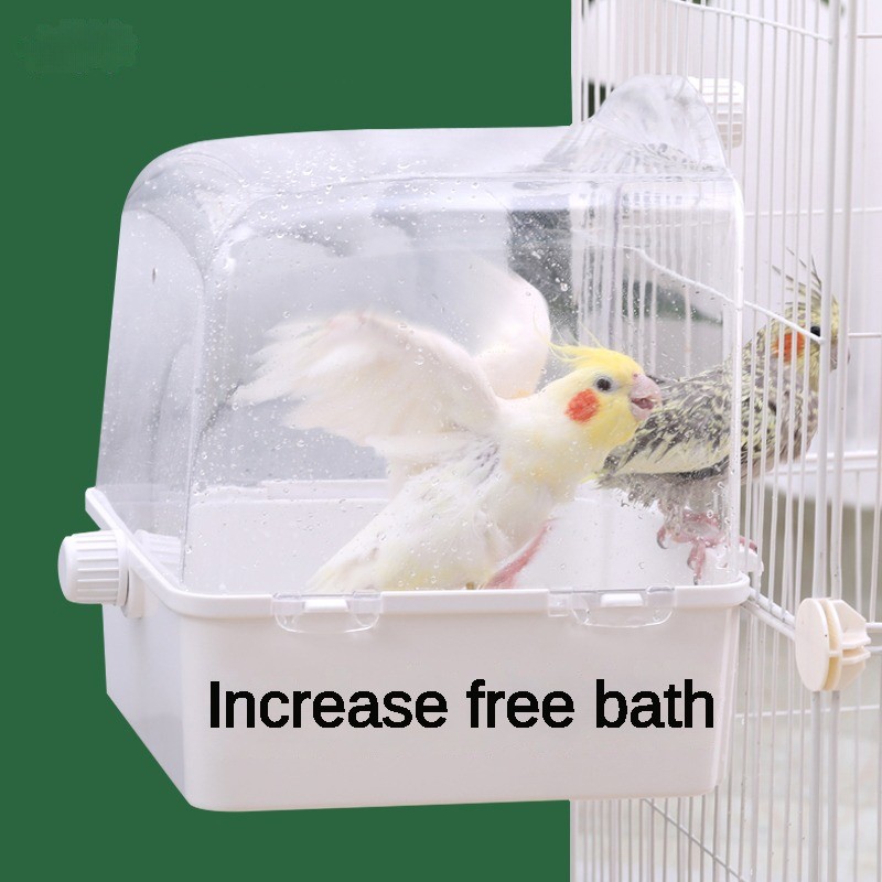 Xuanfeng Bird Bath Box, Peony, Myna, Parrot, Bird Supplies, Cage Accessories, Pet Items